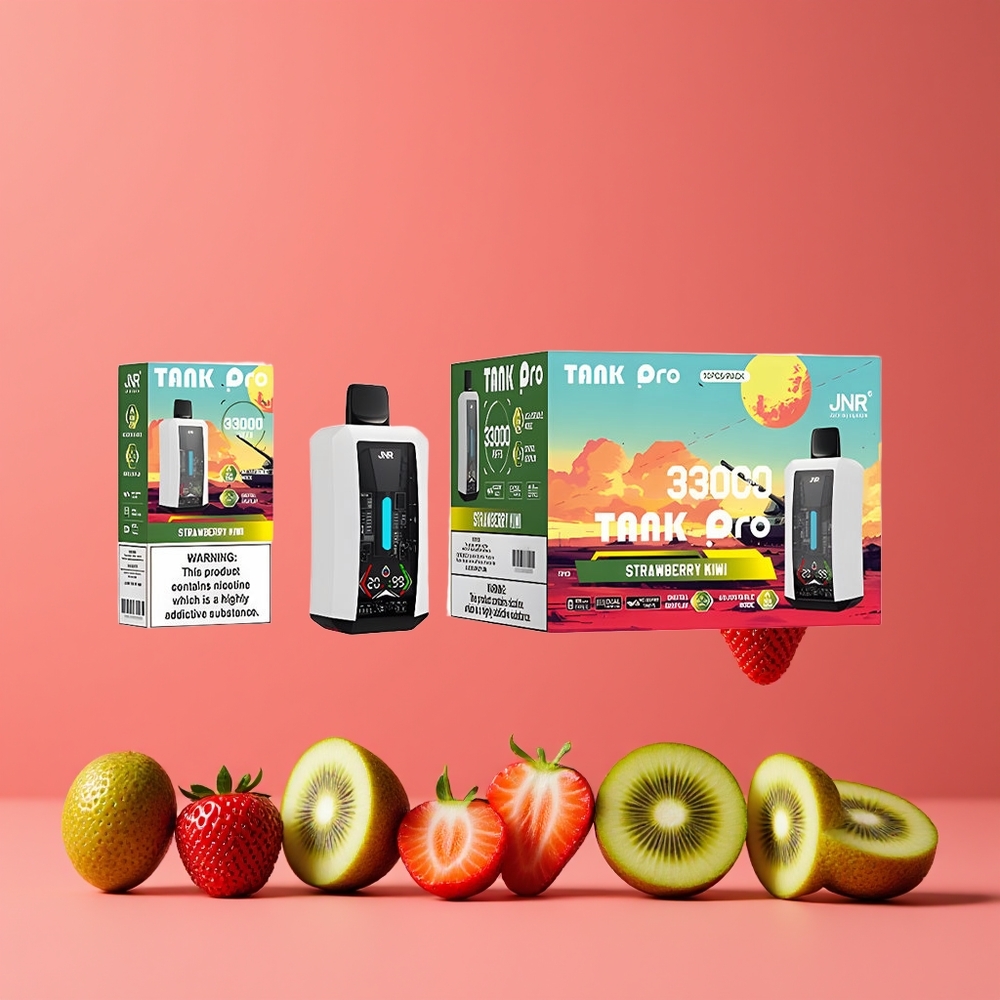 JNR Tank Pro 33000 Puffs Digitális Kijelző E-Liquid Eper-Kivi Nagykereskedés Magyarország