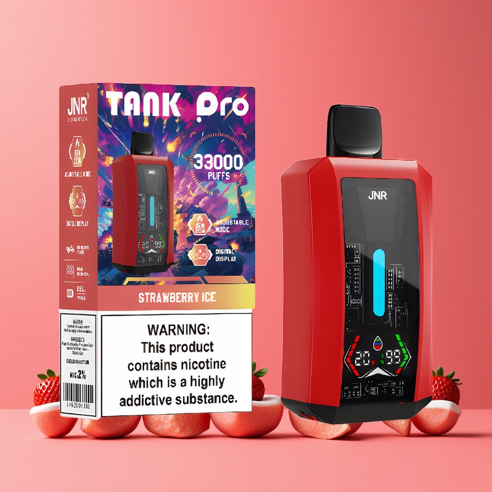 JNR Tank Pro 33000 Puffs Digitális Kijelző Eperjég Nagykereskedés Magyarország