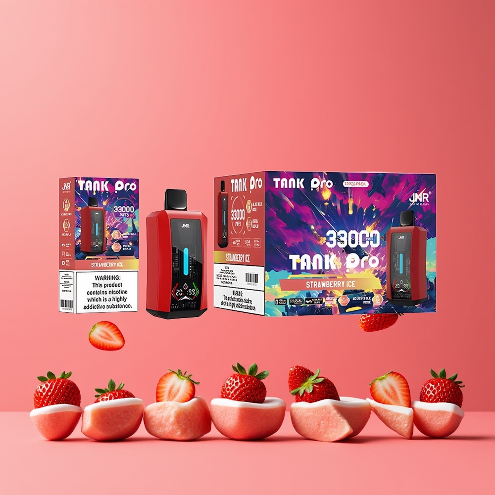 JNR Tank Pro 33000 Puffs Digitális Kijelző Eperjég Nagykereskedés Magyarország