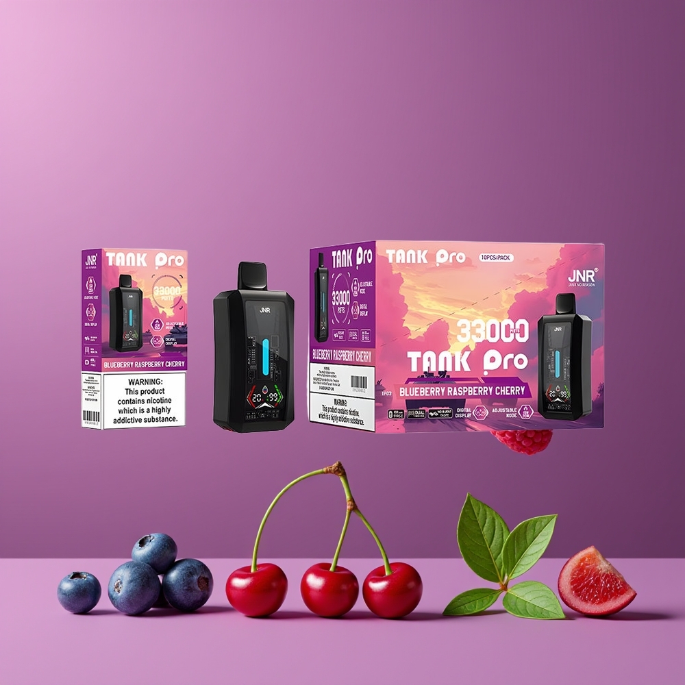 JNR Tank Pro 33000 Puffs Dual Mesh Nagykereskedés Magyarország Áfonya Málna Cseresznye
