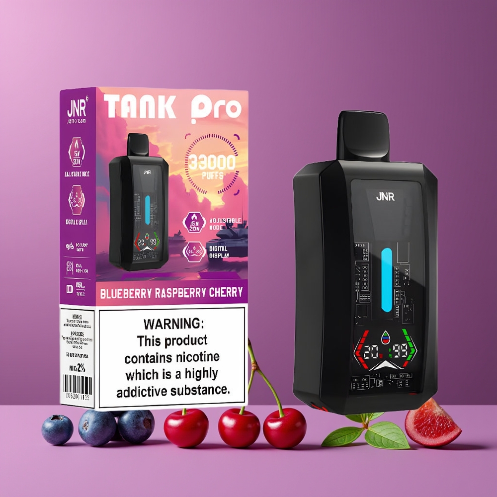 JNR Tank Pro 33000 Puffs Dual Mesh Nagykereskedés Magyarország Áfonya Málna Cseresznye