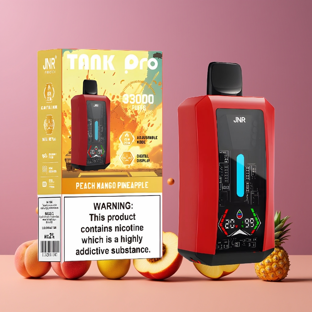 JNR Tank Pro 33000 Puffs Dupla Mesh Felszerelésű Őszibarack Mango Ananász Nagykereskedés Magyarország