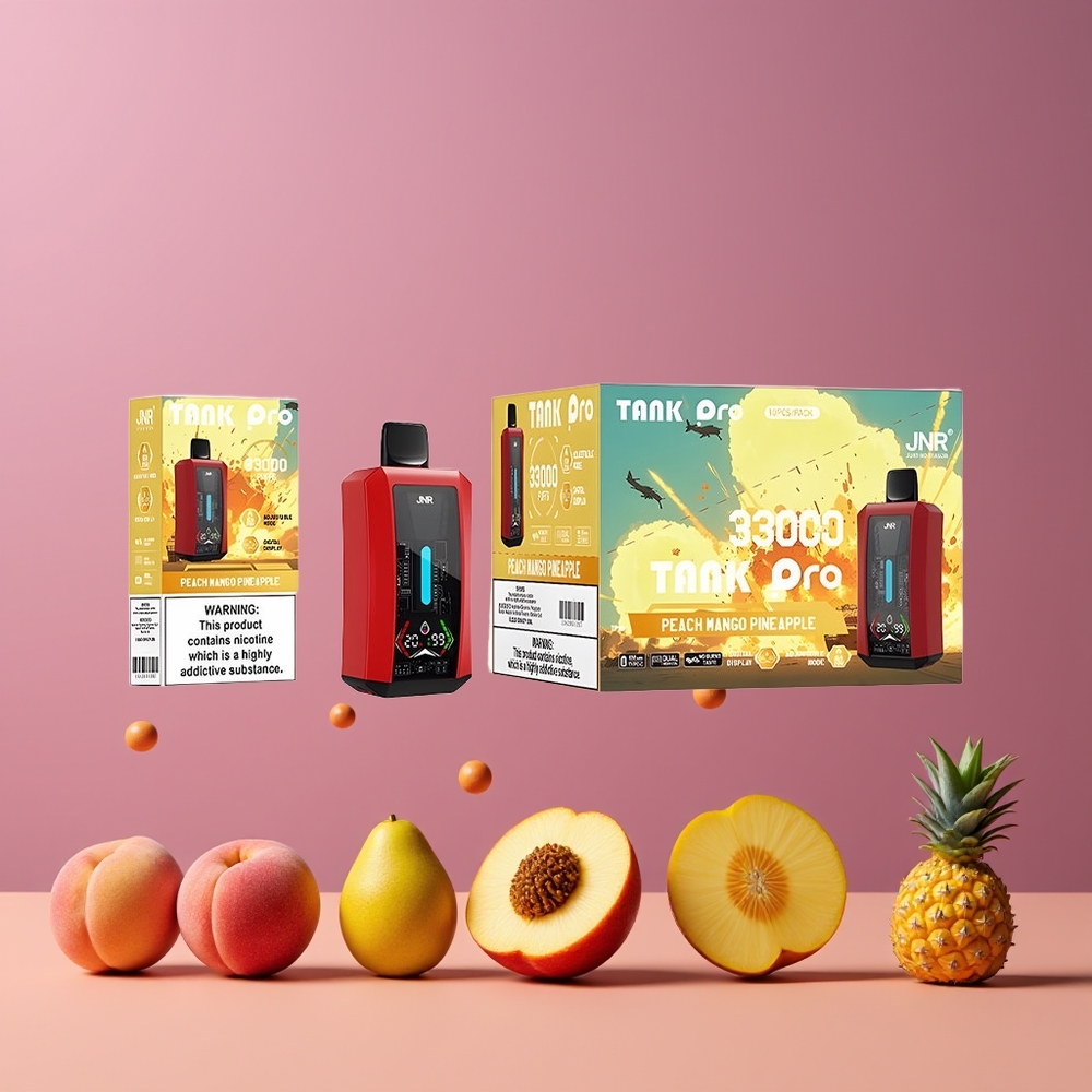 JNR Tank Pro 33000 Puffs Dupla Mesh Felszerelésű Őszibarack Mango Ananász Nagykereskedés Magyarország