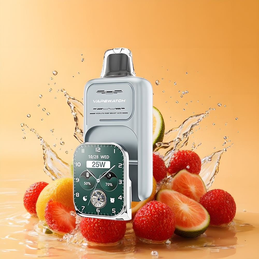 JNR VapeWatch 30000 Puffs Duális Mesh Coil Type-C Gyorstöltés Eperjég Nagykereskedés Magyarország
