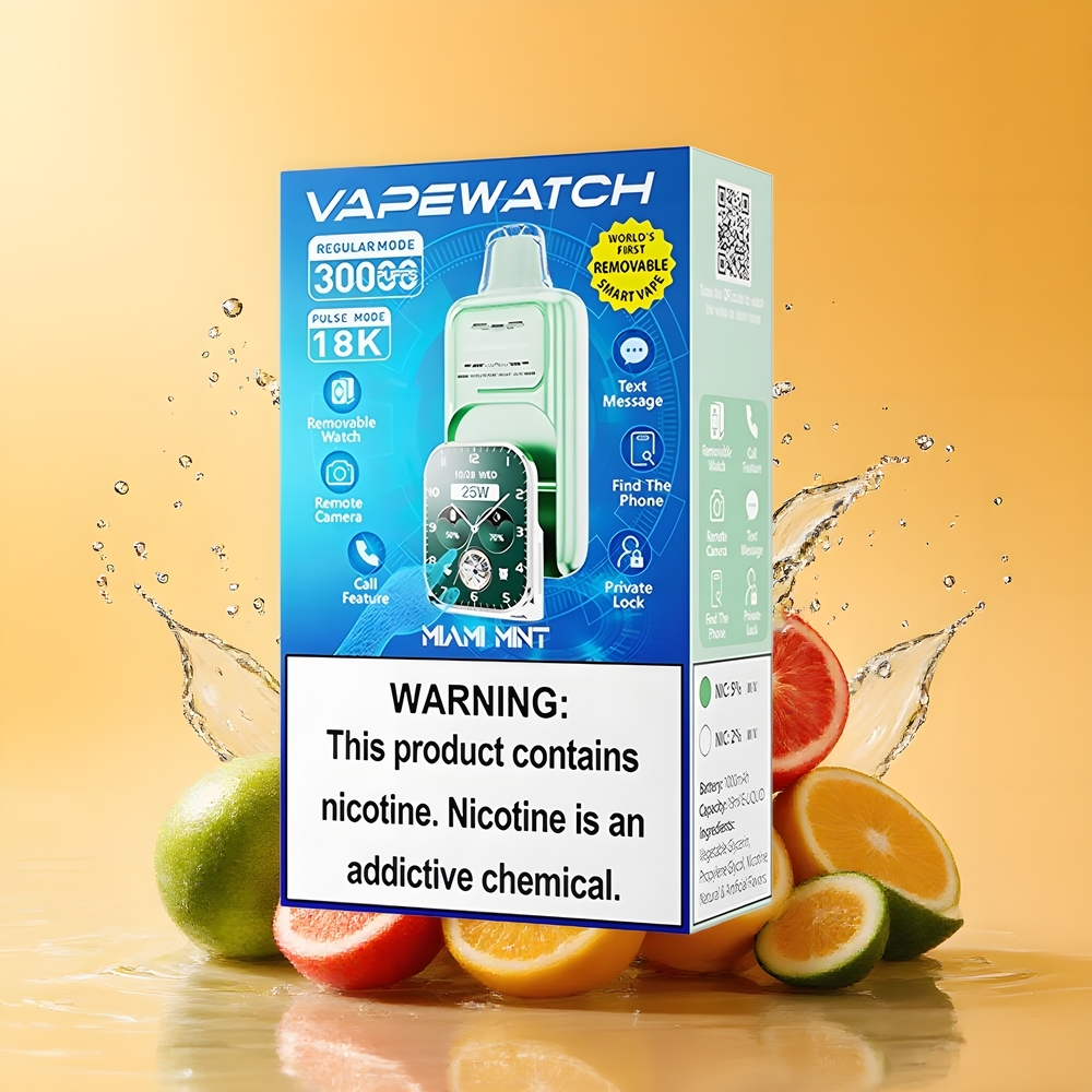 JNR VapeWatch 30000 Puffs Miami Menta Nagykereskedés Magyarország Dual Mesh Coil