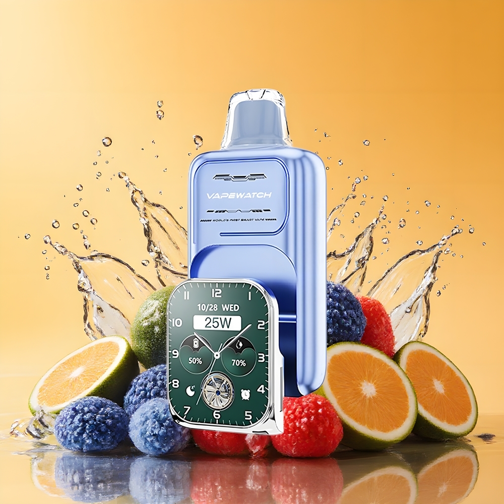 JNR VapeWatch 30000 Puffs Nagykereskedés Magyarország Dual Mesh Coil Kék Áfonya Jég