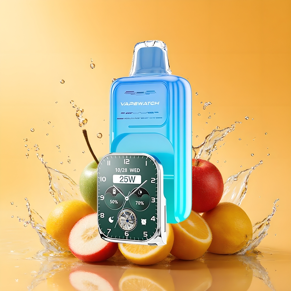 JNR VapeWatch 30000 Puffs Nagykereskedés Magyarország Type-C Gyorstöltés Savanyú Alma Jég