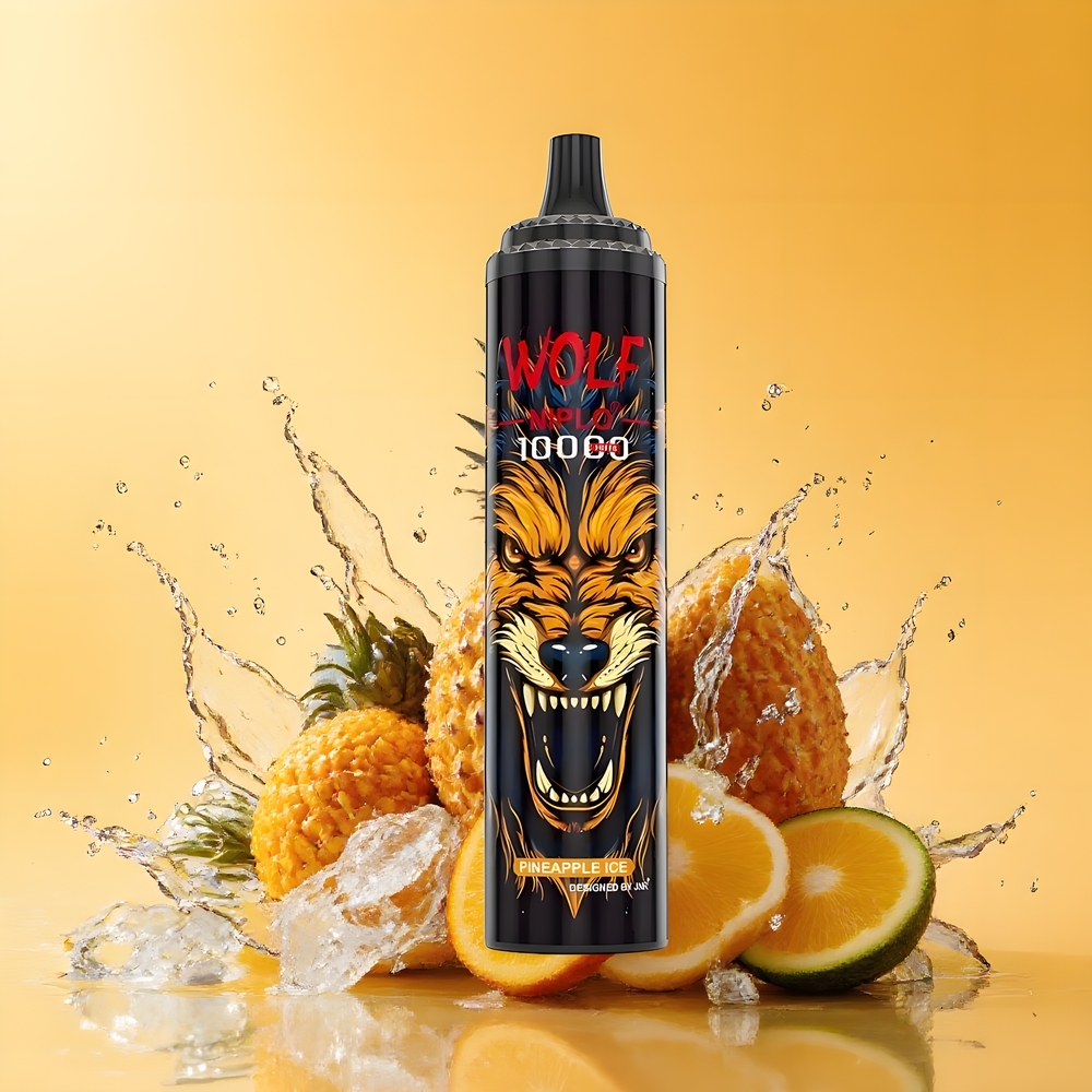 JNR Wolf Niplo 10000 Puff Nagykereskedés Magyarország Ananász Jég 20ml Type-C