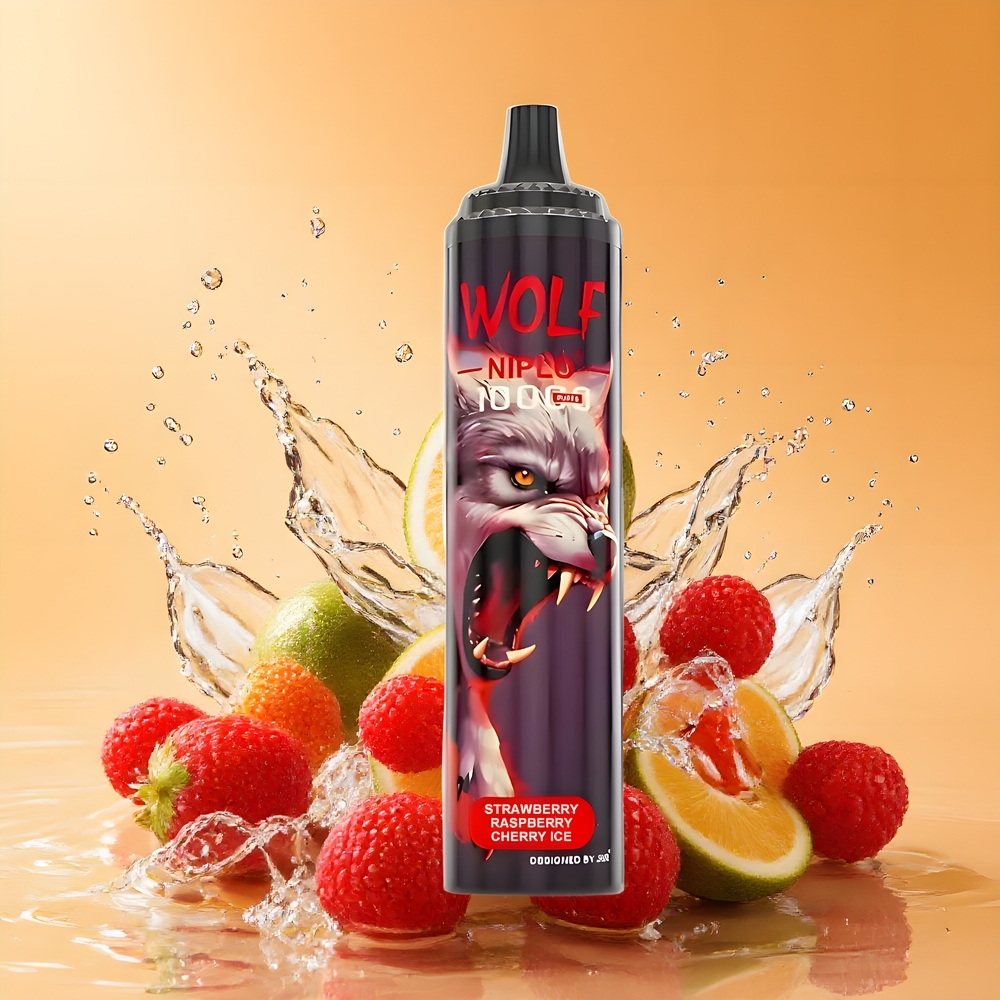 JNR Wolf Niplo 10000 Puffs Elérhető Nagykereskedés Magyarország Eper Málna Cseresznye Jég