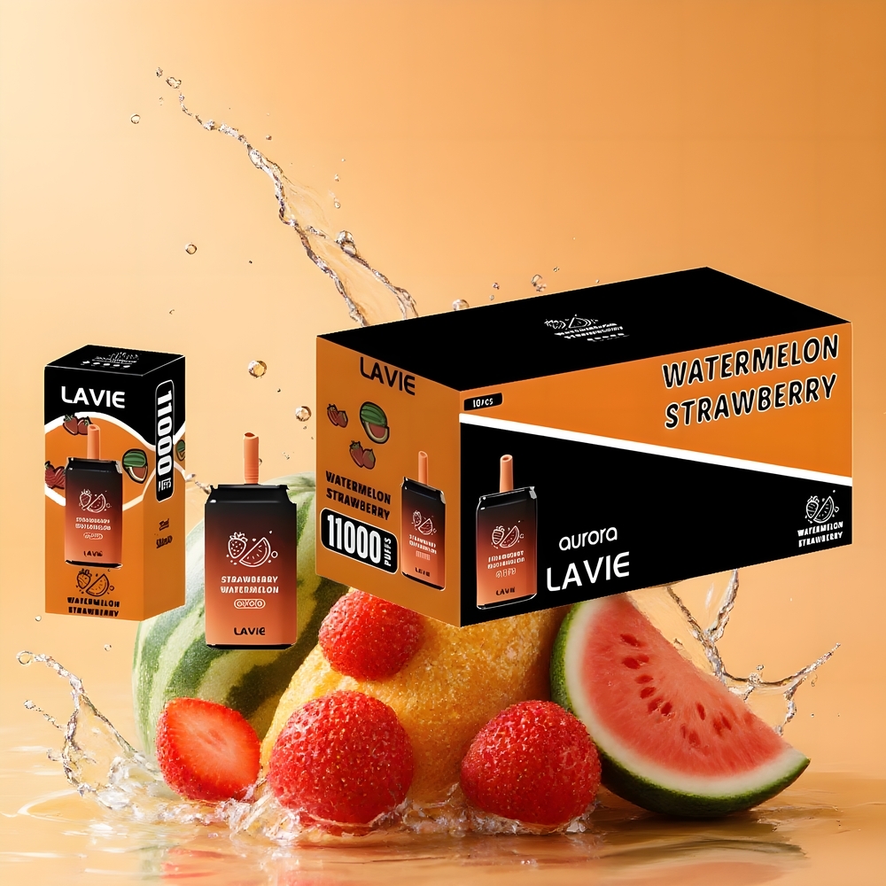LAVIE Aurora 11000 Puffs Eper-Görögdinnye Nagykereskedés Magyarország Rechargeable Type C