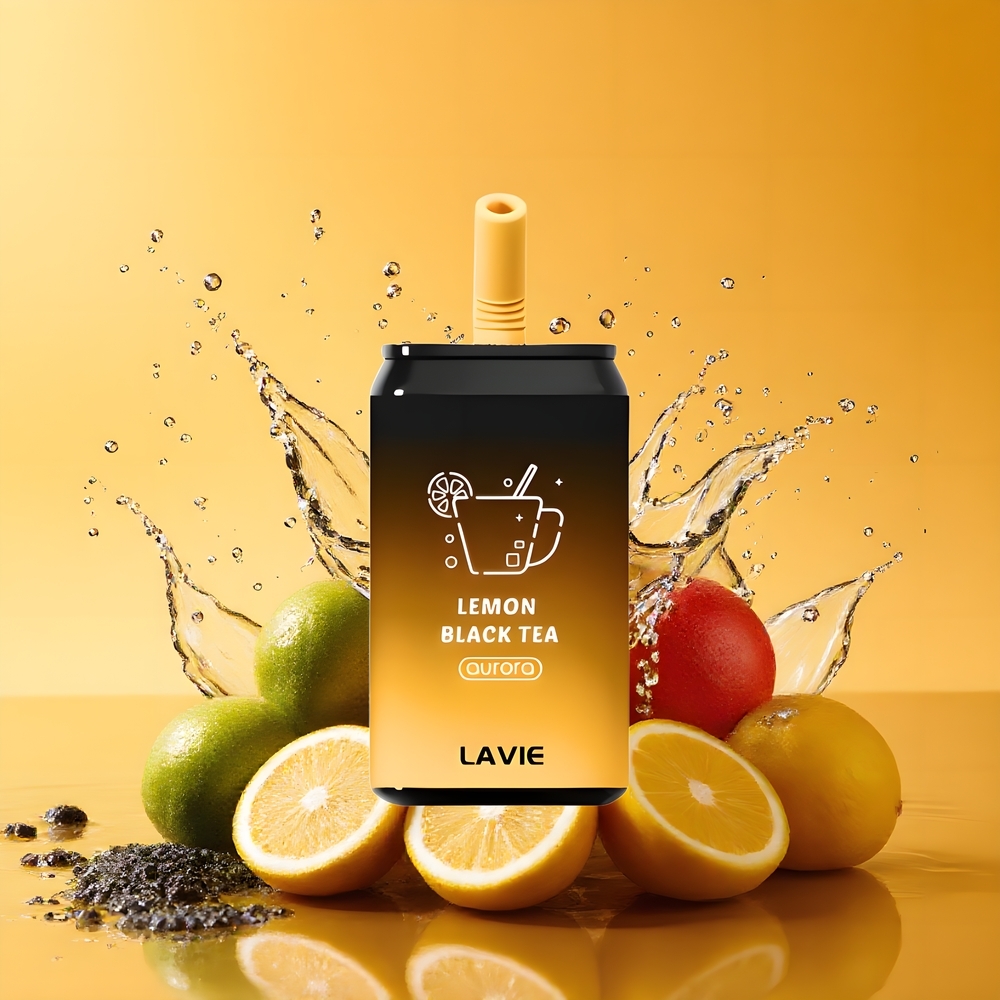 LAVIE Aurora 11000 Puffs Újratölthető Citrom Fekete Tea Nagykereskedés Magyarország