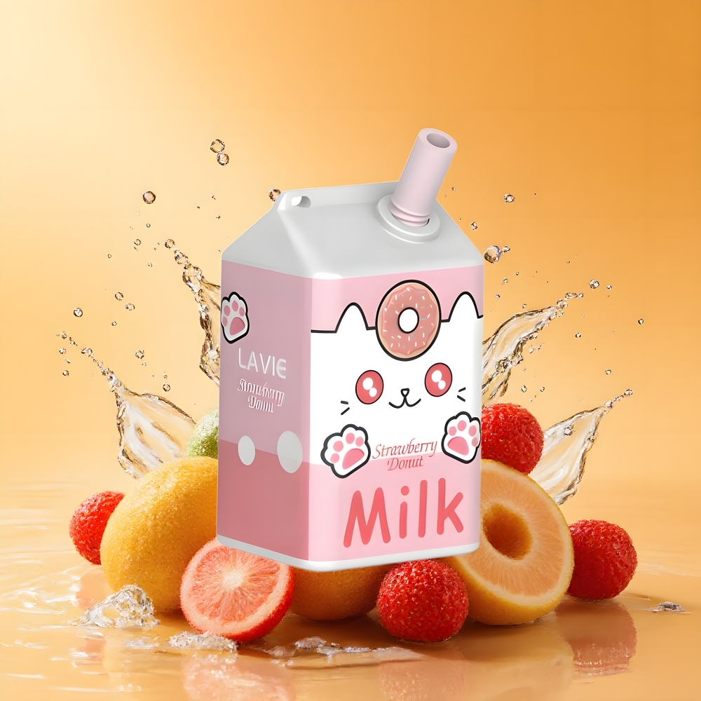 LAVIE Milk 7000 Puffs Eper Fánk Nagykereskedés Magyarország 16ML Rechargeable