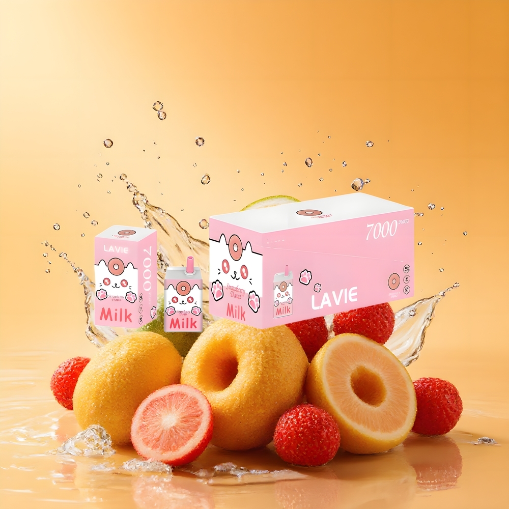 LAVIE Milk 7000 Puffs Eper Fánk Nagykereskedés Magyarország 16ML Rechargeable