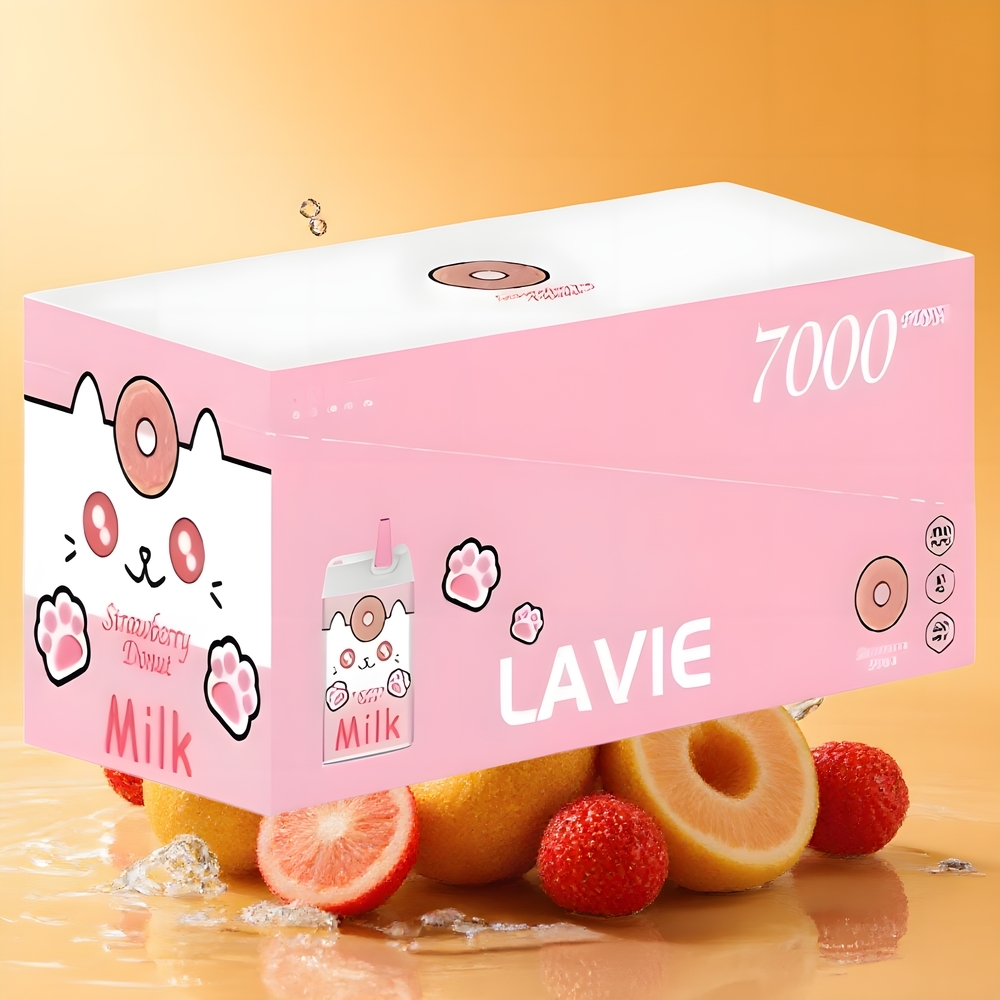 LAVIE Milk 7000 Puffs Eper Fánk Nagykereskedés Magyarország 16ML Rechargeable