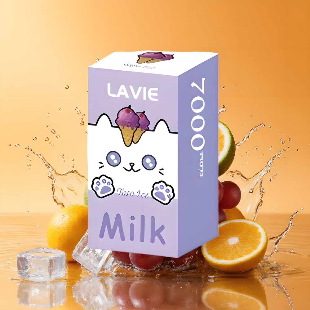 LAVIE Milk 7000 Puffs Nagykereskedés Magyarország 16ML Jégszőlő Eldobható Vape