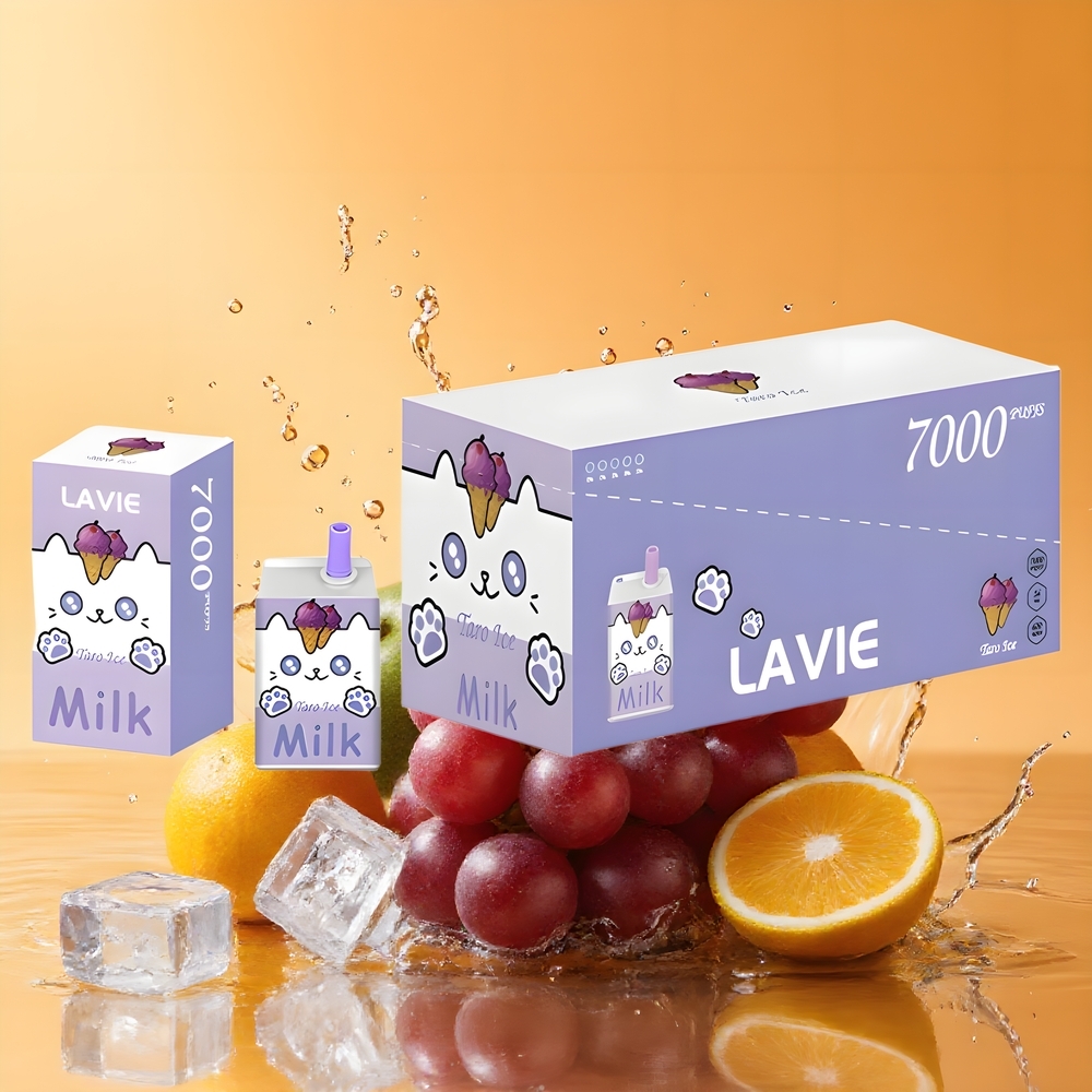 LAVIE Milk 7000 Puffs Nagykereskedés Magyarország 16ML Jégszőlő Eldobható Vape