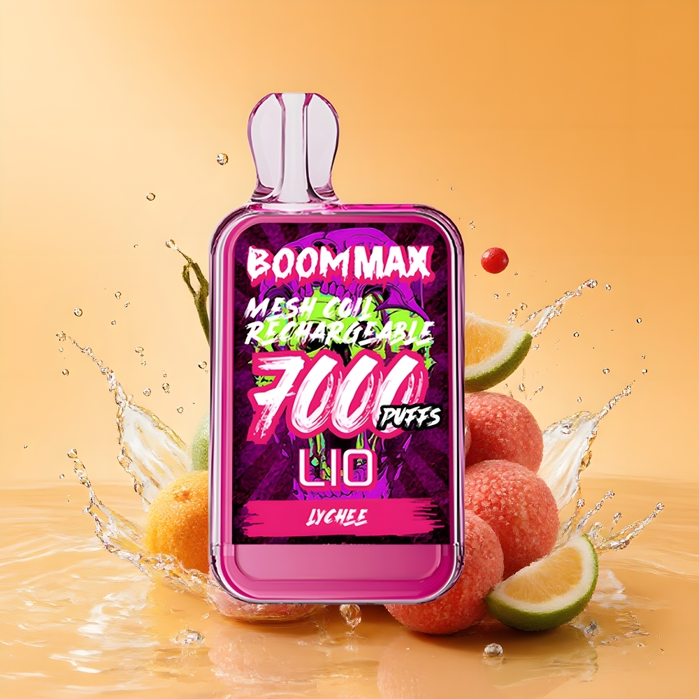 LIO Boom MAX 7000 Puffs Eldobható Vape Licsi Nagykereskedés Magyarország 15ml