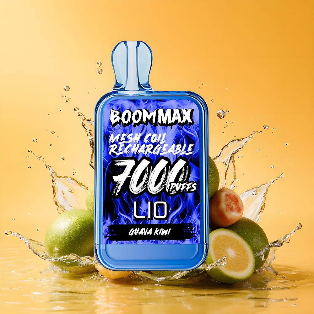 LIO Boom MAX 7000 Puffs Nagykereskedés Magyarország 15ml Guava Kiwi (Gváva Kivi)