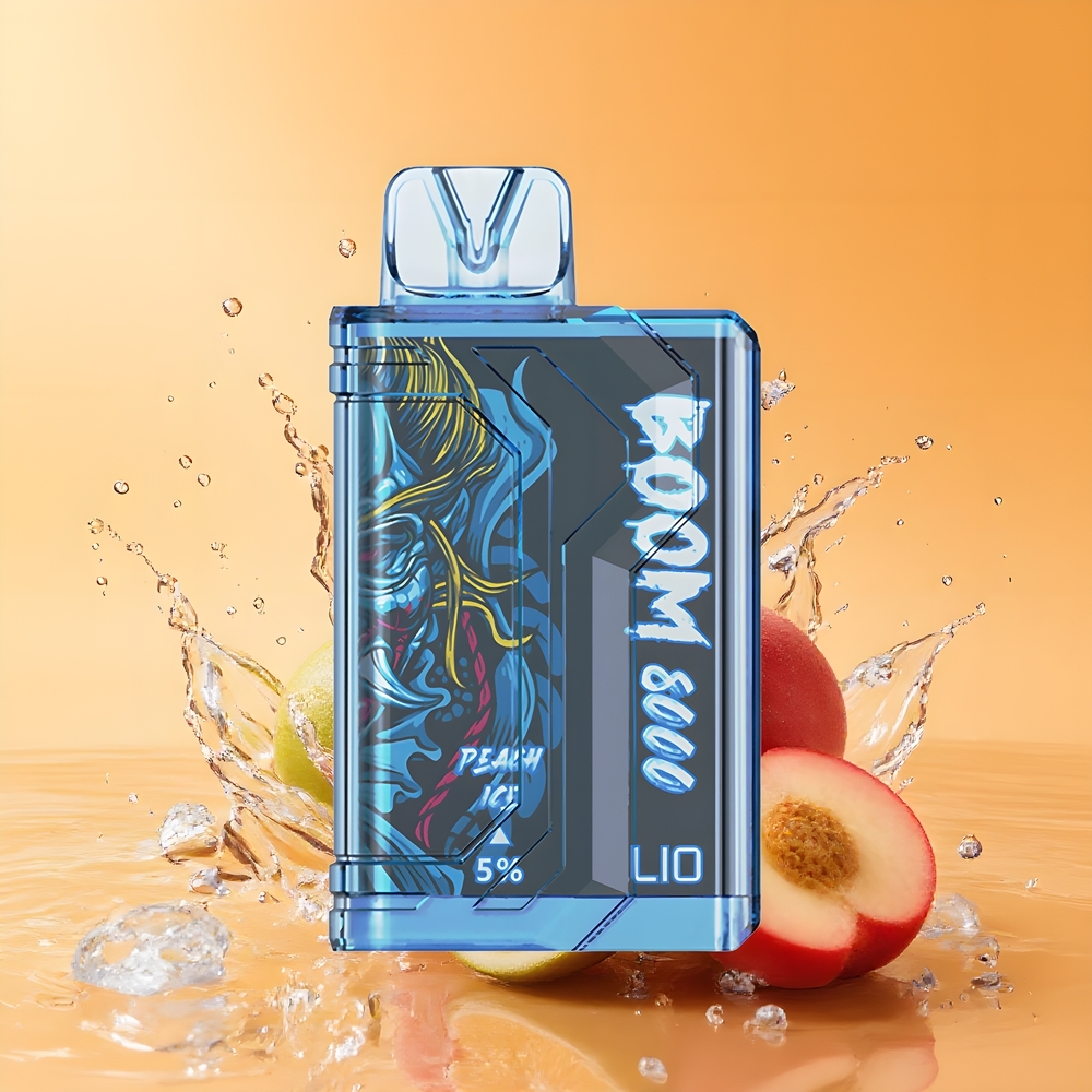 LIO Boom PRO 8000 Puffs 15ml Nagykereskedés Magyarország Őszibarack Jég