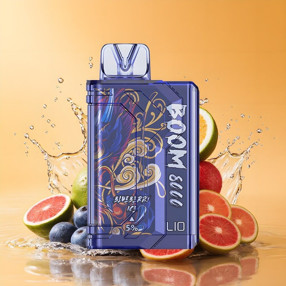 LIO Boom PRO 8000 Puffs Mesh Coil Nagykereskedés Magyarország Áfonya Jég