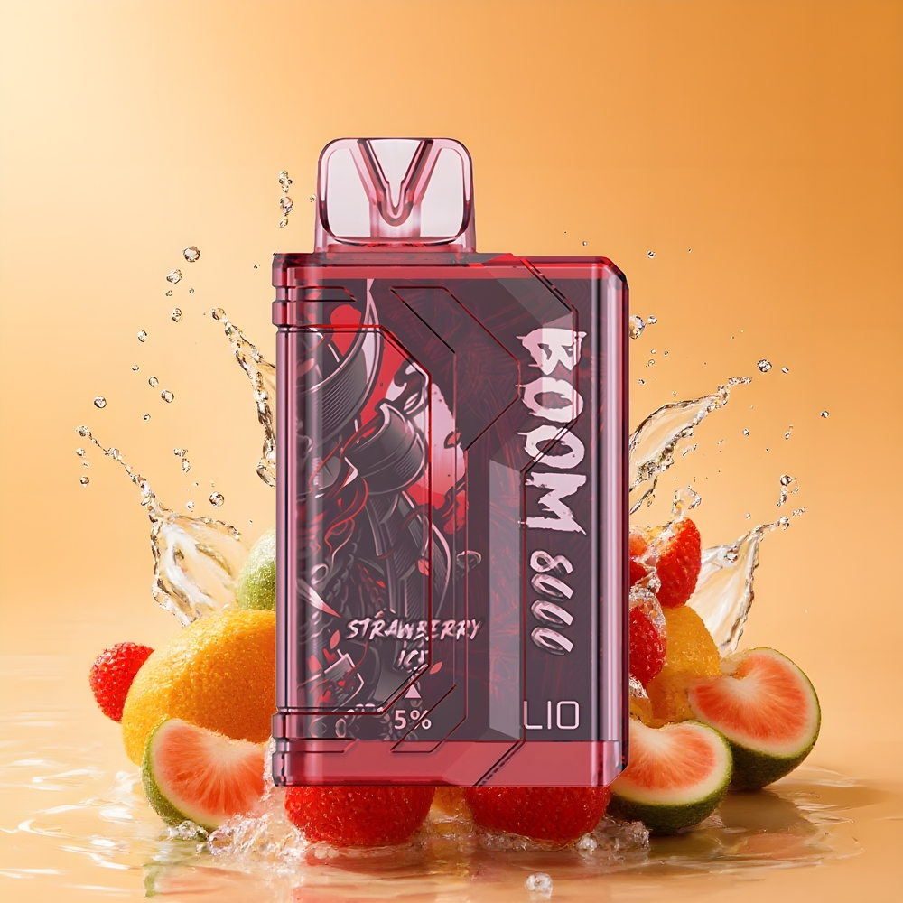 LIO Boom PRO 8000 Puffs Nagykereskedés Magyarország 15ml Eperjég Eldobható vape