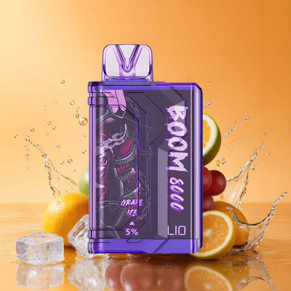 LIO Boom PRO 8000 Puffs Nagykereskedés Magyarország 15ml Jég Meggy Eldobható vape