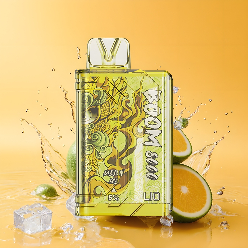 LIO Boom PRO 8000 Puffs Nagykereskedés Magyarország 15ml Sárkányjég (Melon Ice)