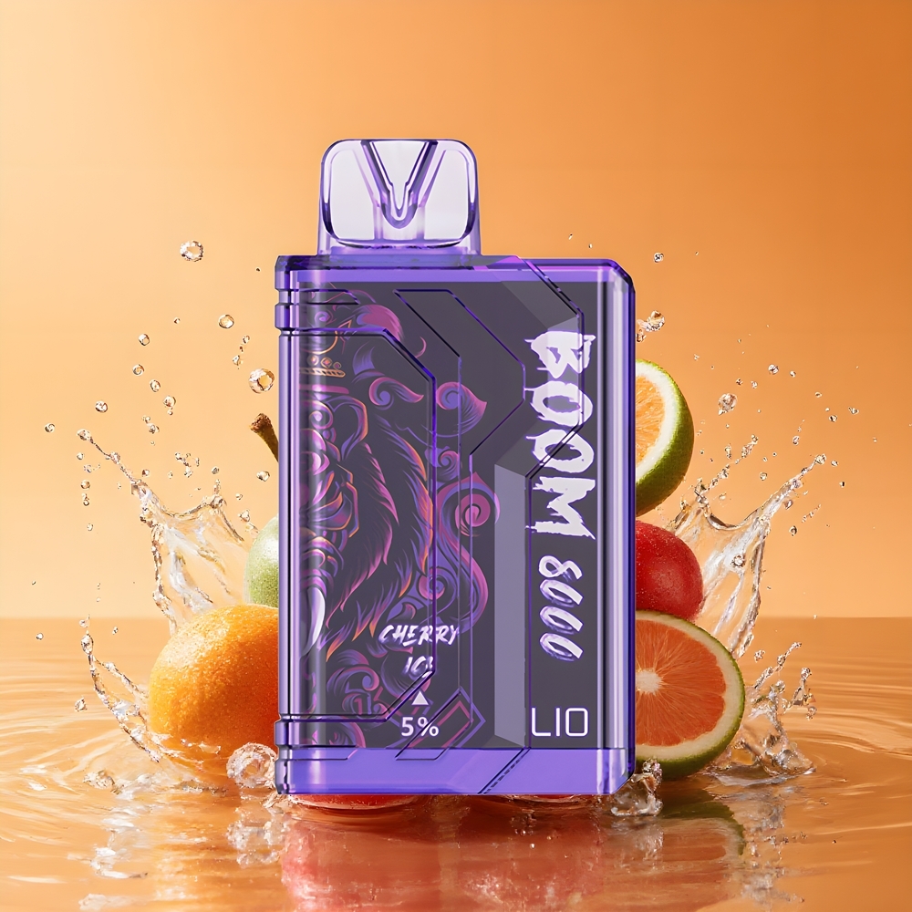 LIO Boom PRO 8000 Puffs Nagykereskedés Magyarország Cseresznye Jég Mesh Coil