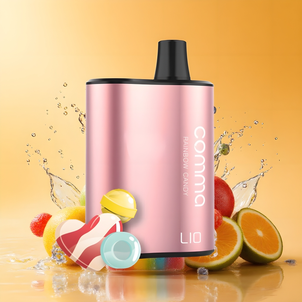 LIO COMMA 5000 Puffs Eldobható Vape Szivárványos Édesség Nagykereskedés Magyarország 15ml