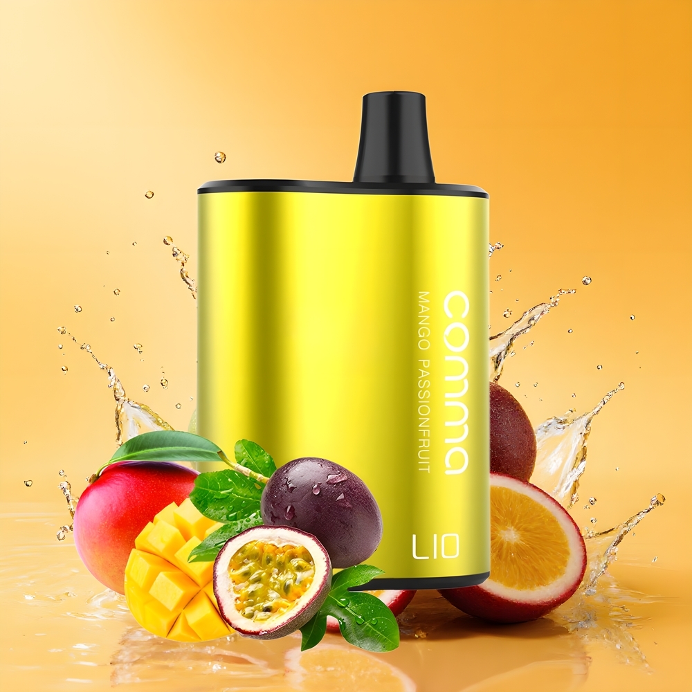 LIO COMMA 5000 Puffs Nagykereskedés Magyarország 15ml Mango Szenvedélygyümölcs Eldobható vape