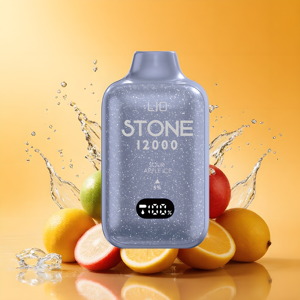LIO Stone 12000 Puffs Eldobható Vape Savanyú Alma Jég Nagykereskedés Magyarország 18ML