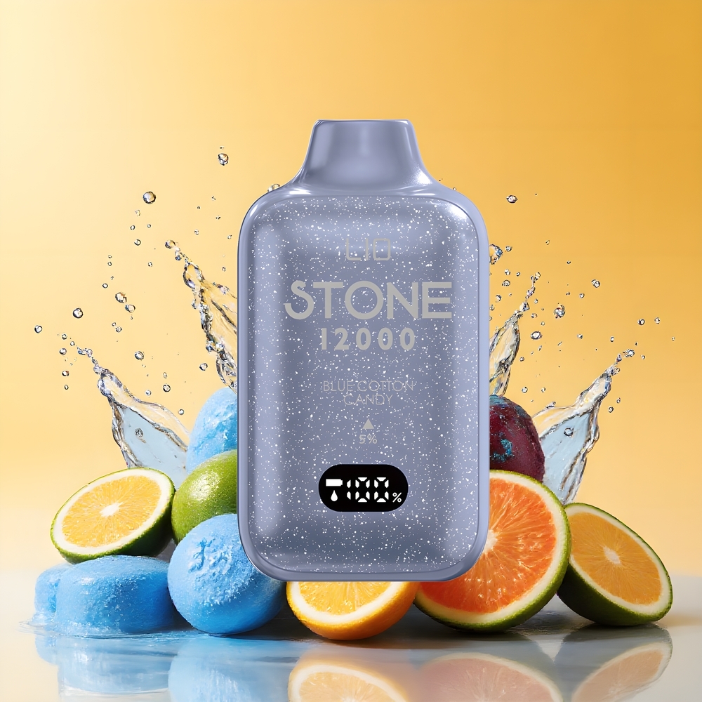 LIO Stone 12000 Puffs Nagykereskedés Magyarország 18ML Kék Vattacukor Eldobható vape