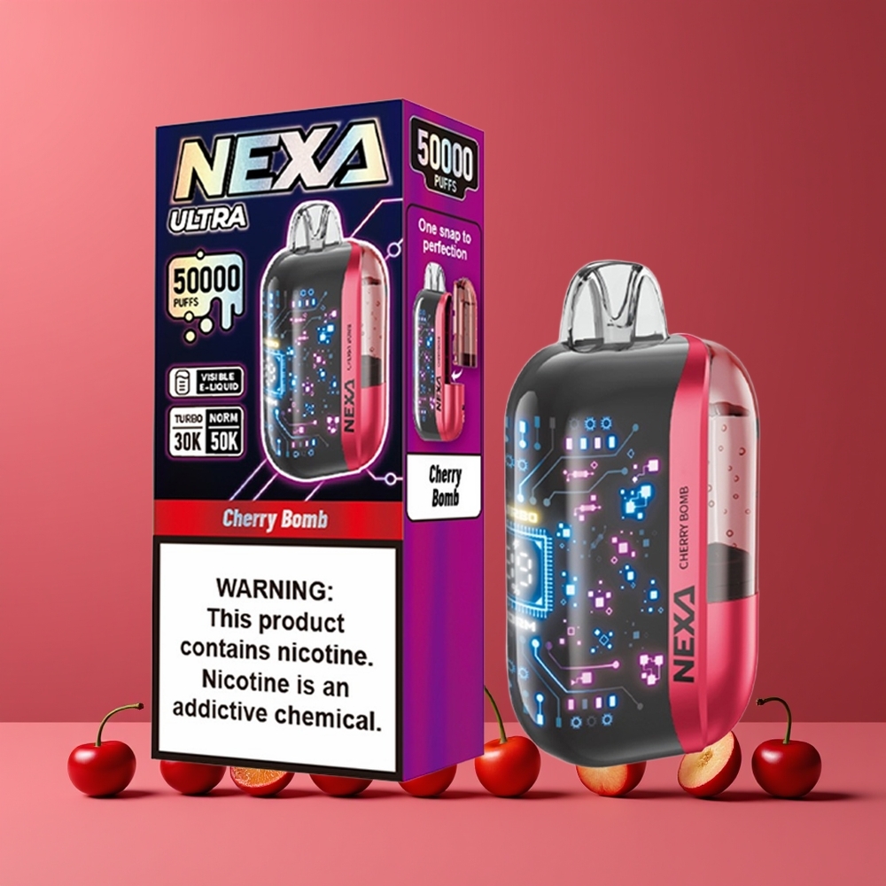 NEXA Ultra 50000 Puff Nagykereskedés Magyarország Cseresznye Robbanás Típus-C Töltés