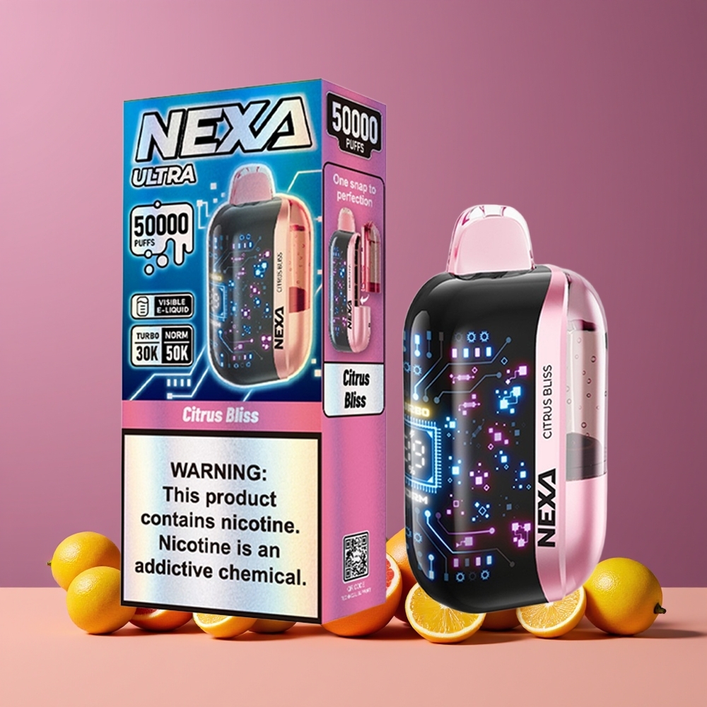 NEXA Ultra 50000 Puffs Nagykereskedés Magyarország Citrus Élvezet 3d Képernyő