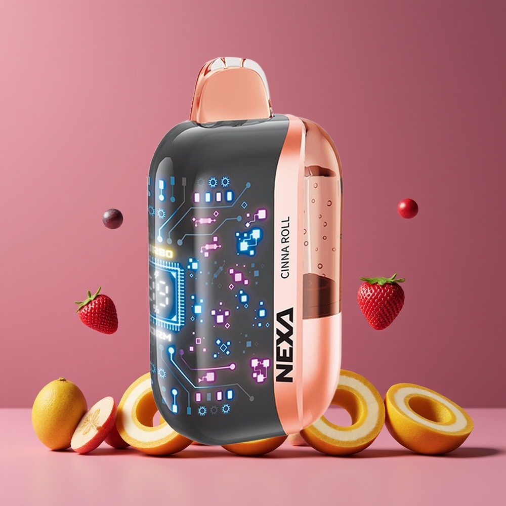 NEXA Ultra 50000 Puffs Nagykereskedés Magyarország Fahéjas Tekercs 3D Kijelzős
