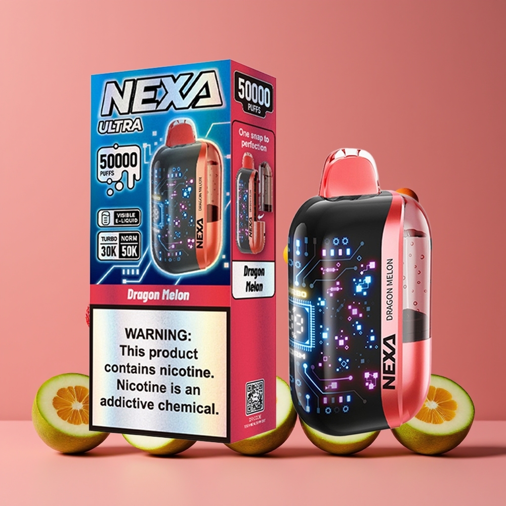 NEXA Ultra 50000 Puffs Nagykereskedés Magyarország Sárkány Dinnye 3d Íves Kijelző