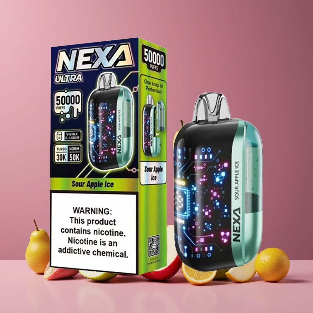 NEXA Ultra 50000 Puffs Nagykereskedés Magyarország Sajt Alma Jég Type-C Töltés