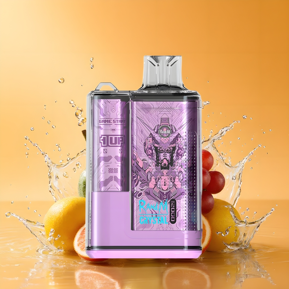 RandM Fumot Crystal 12000 Puff Eldobható Vape Ászok Szőlő RGB Lámpák Nagykereskedés Magyarország