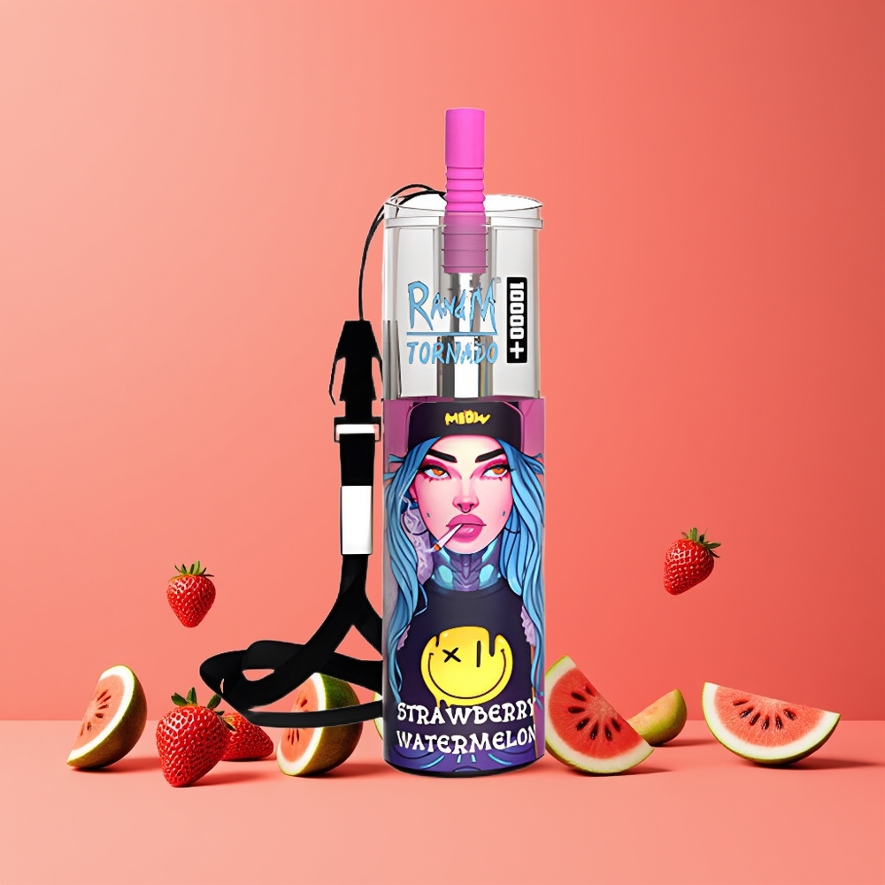 RandM Fumot Original Tornado 10000 Plus Eldobható Vape Eper-Görögdinnye Nagykereskedés Magyarország Mesh Coil