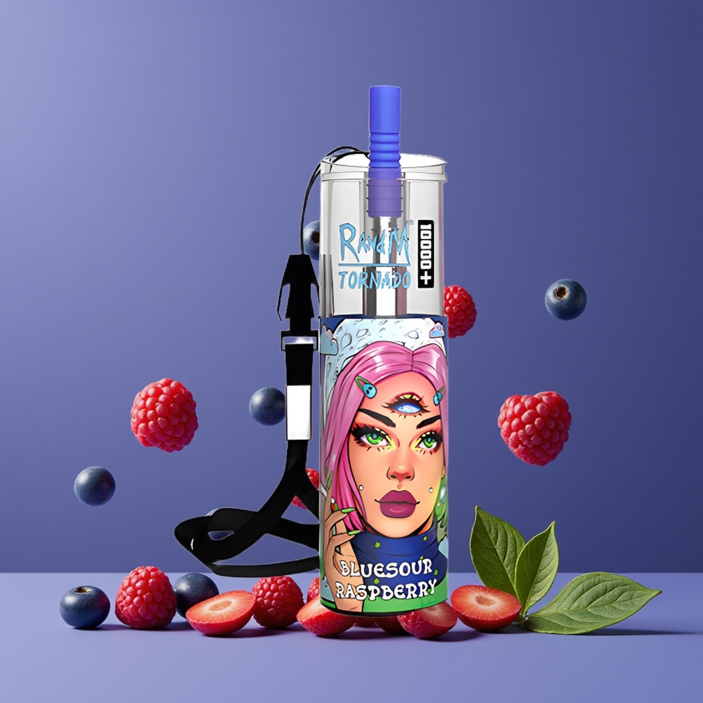 RandM Fumot Original Tornado 10000 Plus Eldobható Vape Kékáfonya Nagykereskedés Magyarország RGB Fények