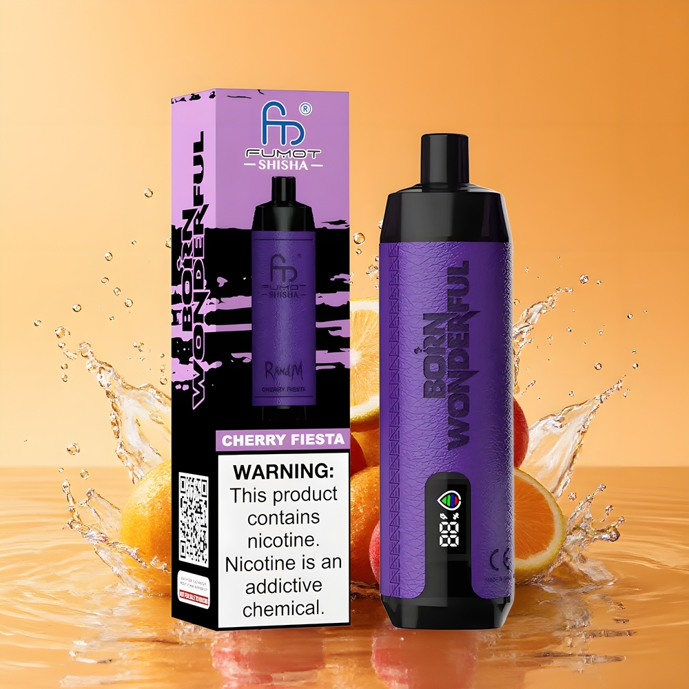 RandM Fumot Shisha 10000 Puffs 18ml Nagykereskedés Magyarország Cseresznyes Ünnep