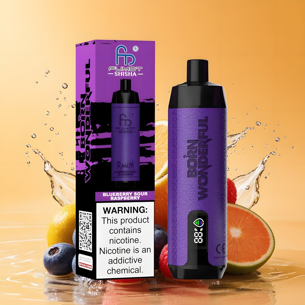 RandM Fumot Shisha 10000 Puffs 18ml Nagykereskedés Magyarország Áfonya-Savanyú Málna