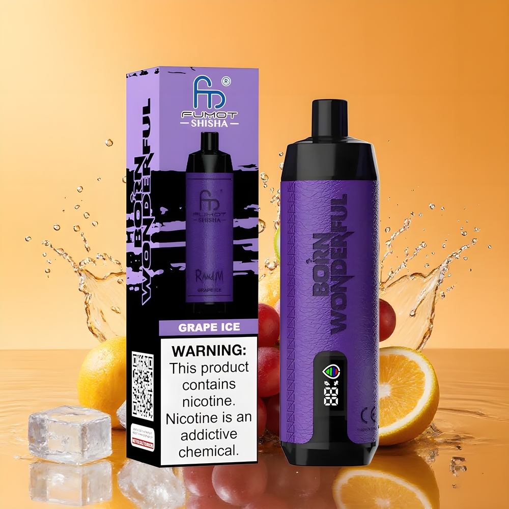 RandM Fumot Shisha 10000 Puffs LED Kijelzős Jégbor Nagykereskedés Magyarország