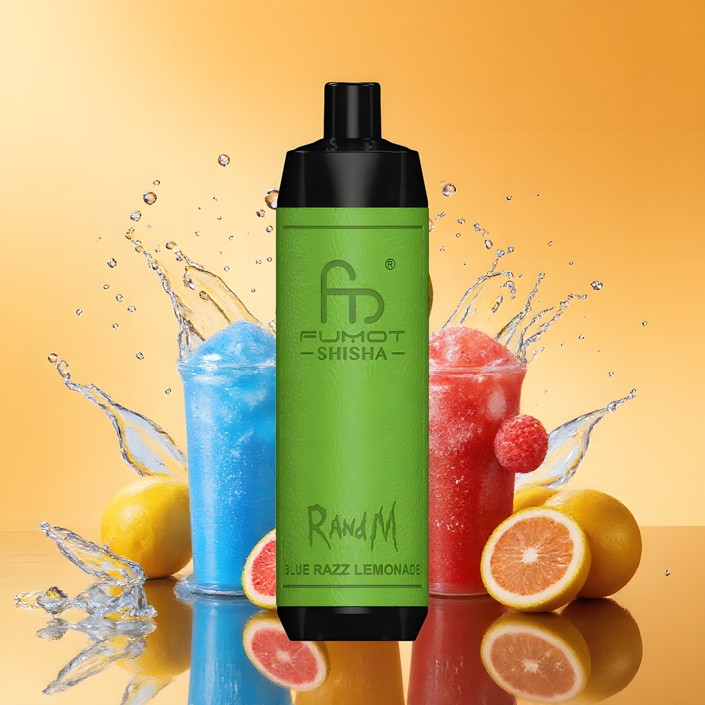 RandM Fumot Shisha 10000 Puffs Nagykereskedés Magyarország Kék Málna Limonádé Mesh Coil