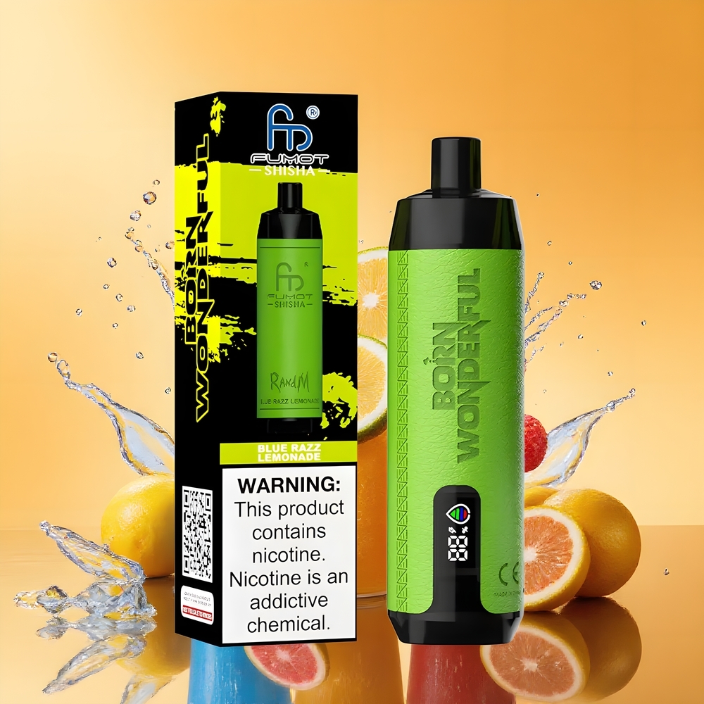 RandM Fumot Shisha 10000 Puffs Nagykereskedés Magyarország Kék Málna Limonádé Mesh Coil