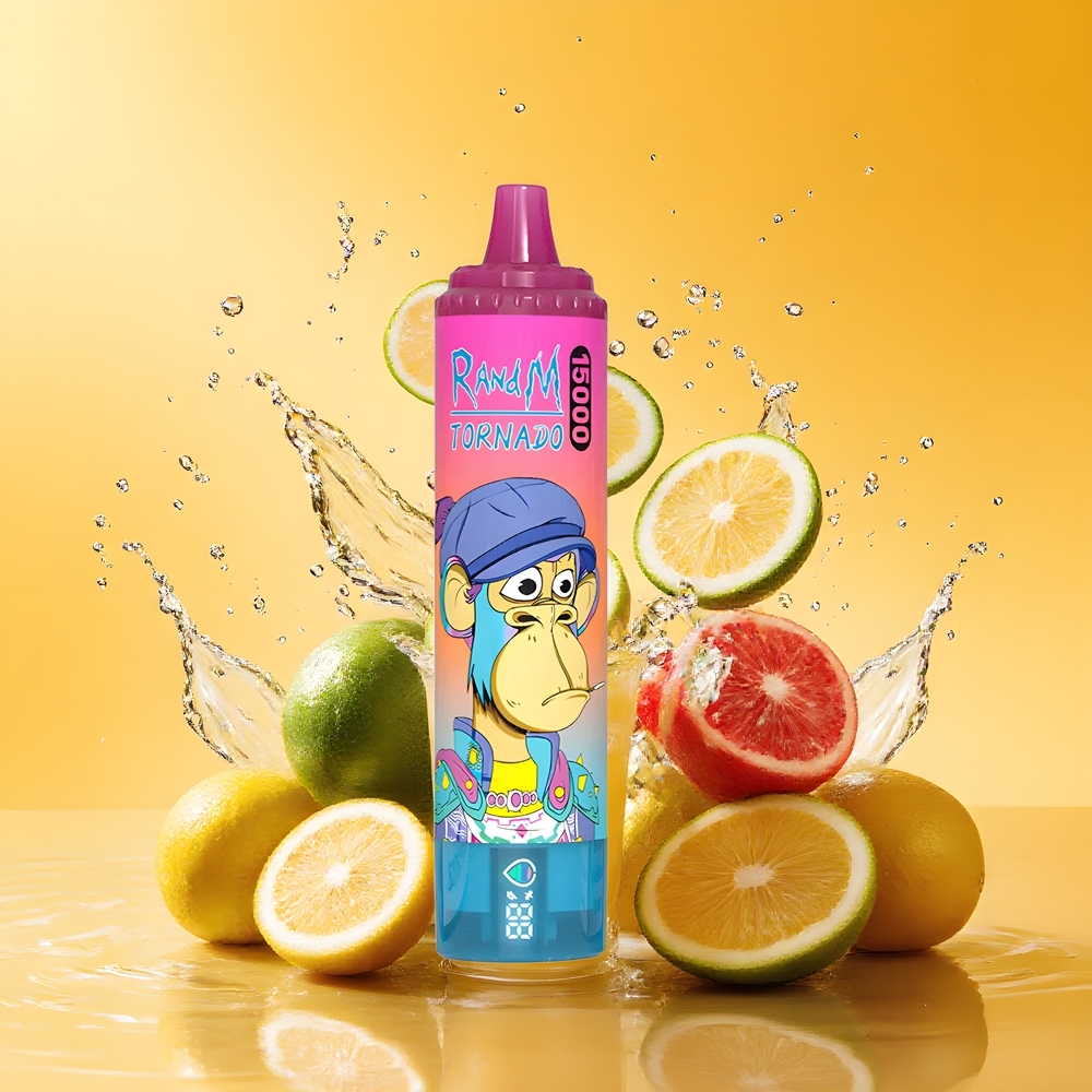 RandM Fumot Tornado 15000 Puffs LCD Type-C Nagykereskedés Magyarország Limonádé