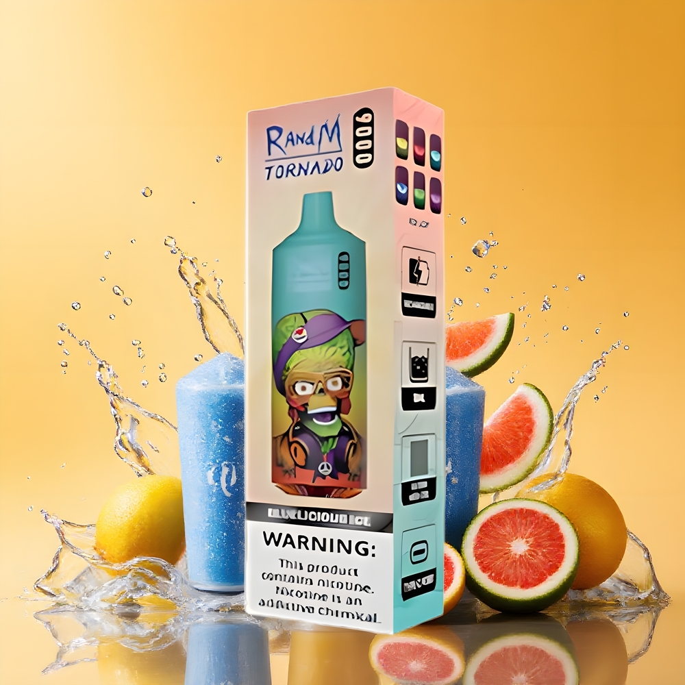 RandM Fumot Tornado 9000 Puffs Eldobható Vape Kék Jég Nagykereskedés Magyarország