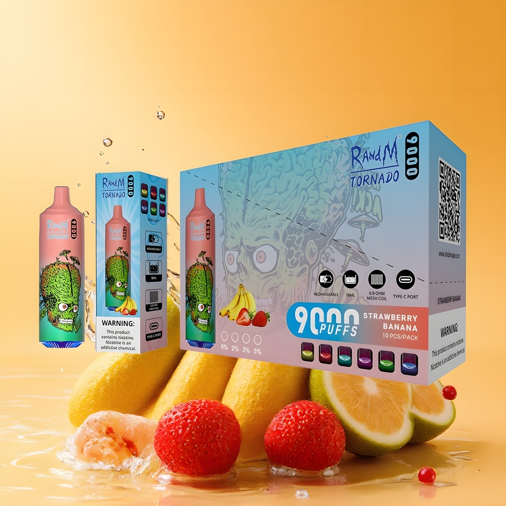 RandM Fumot Tornado 9000 Puffs Eper Banán Nagykereskedés Magyarország