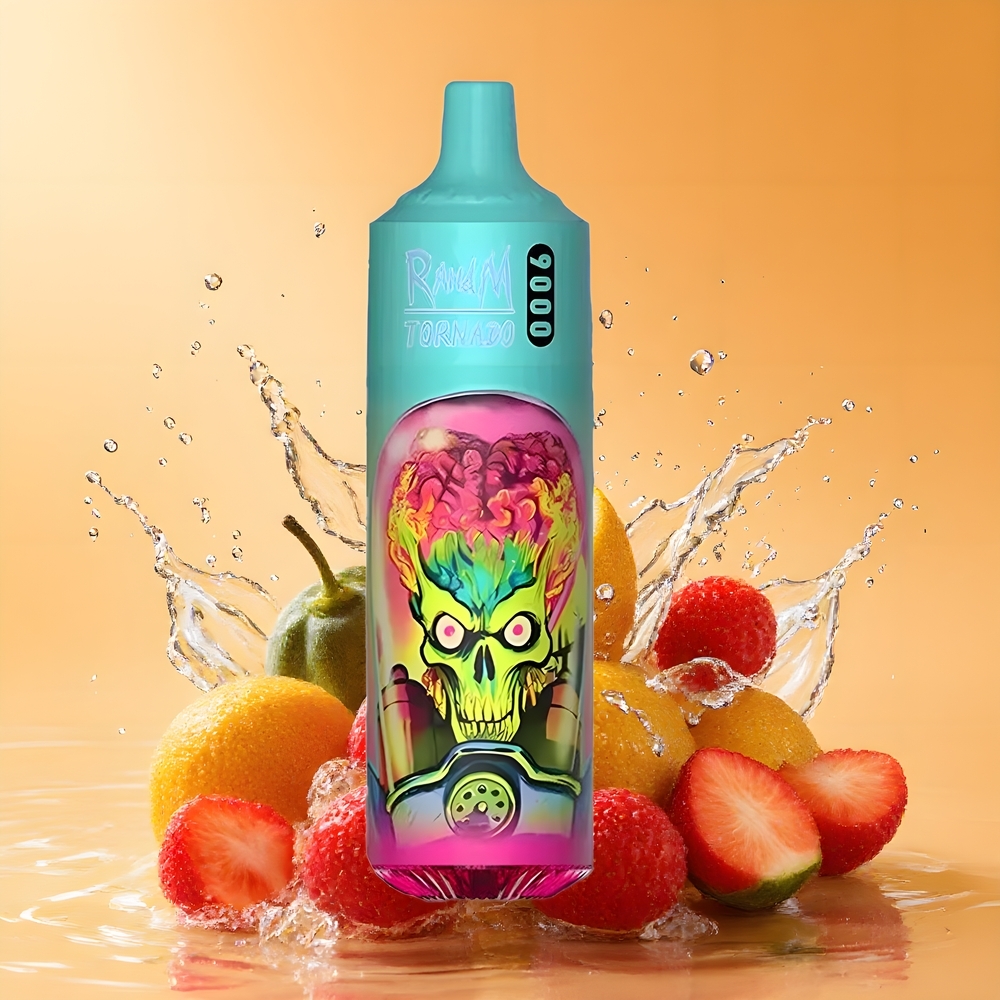 RandM Fumot Tornado 9000 Puffs Eper Málna Nagykereskedés Magyarország