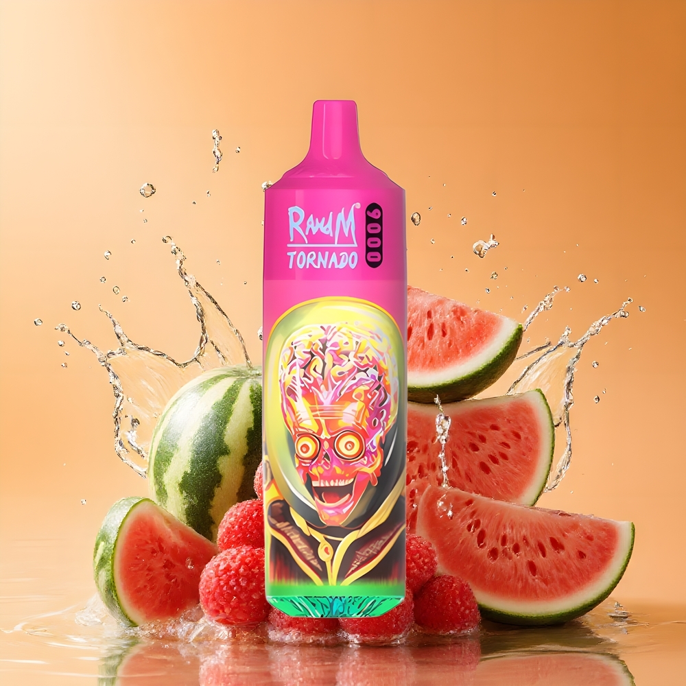 RandM Fumot Tornado 9000 Puffs Málna Görögdinnye Nagykereskedés Magyarország Mesh Coil